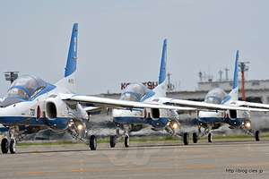 タキシング - ブルーインパルスは2区分→3区分（'18 航空祭 in KOMATSU）