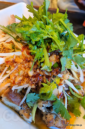タイ風チキン - 国立の「共和国」でパクチー充？