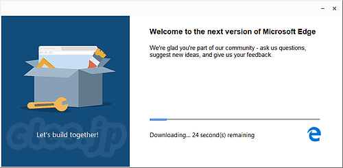 Download Edge Beta Channel - MS が Chromium で作られた Edge の β 版を公開