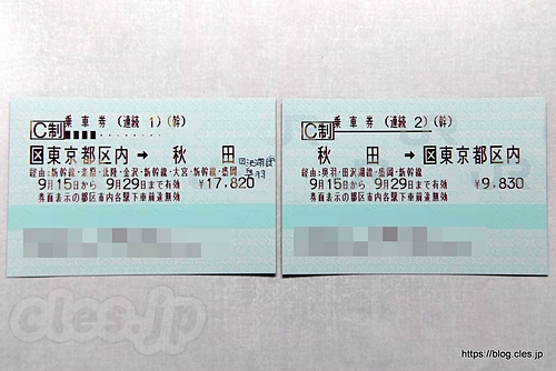 連続乗車券 - 片道でも、往復でもないきっぷ