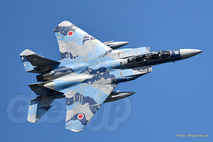 F-15DJ（72-8090 AGR 水色） - AGR の機動飛行と F-15 の大編隊（令和元年航空祭 in KOMATSU）
