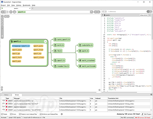 Sourcetrail - プログラム構造を可視化する Sourcetrail