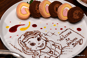 ロールケーキとチョコアート - Hakone Bakery Dining＆Bar で忘年会