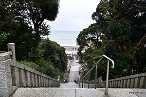石段 - 大洗磯前神社（７年ぶり２回目）