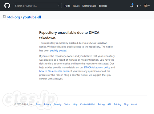 Repository unavailable due to DMCA takedown. - GitHub が YouTube 動画のダウンローダープロジェクトを削除