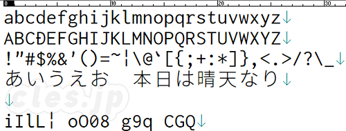 Myrica M - プログラミング向けのフォント Myrica 