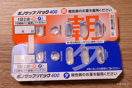 ボノサップパック 400 - ピロリ菌除菌 Mission Complete !