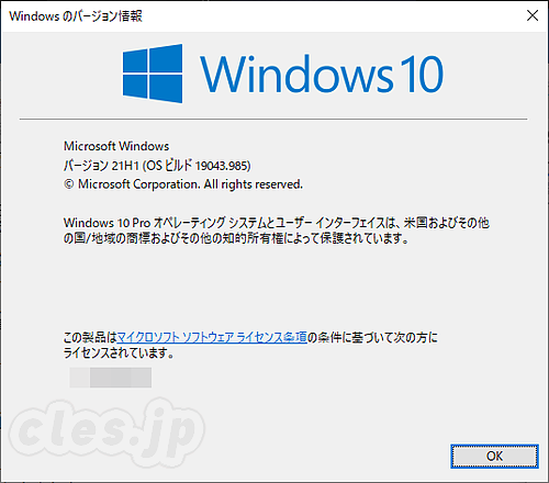 Windows 10 21H1 - Windows 10 21H1 にアップデート