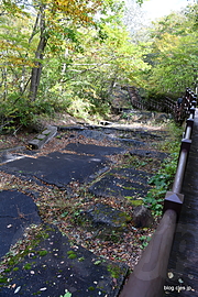 地滑りの様子 - 祭畤（まつるべ）大橋遺構