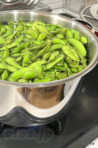 枝豆を茹でる - 今年も枝豆が届いた