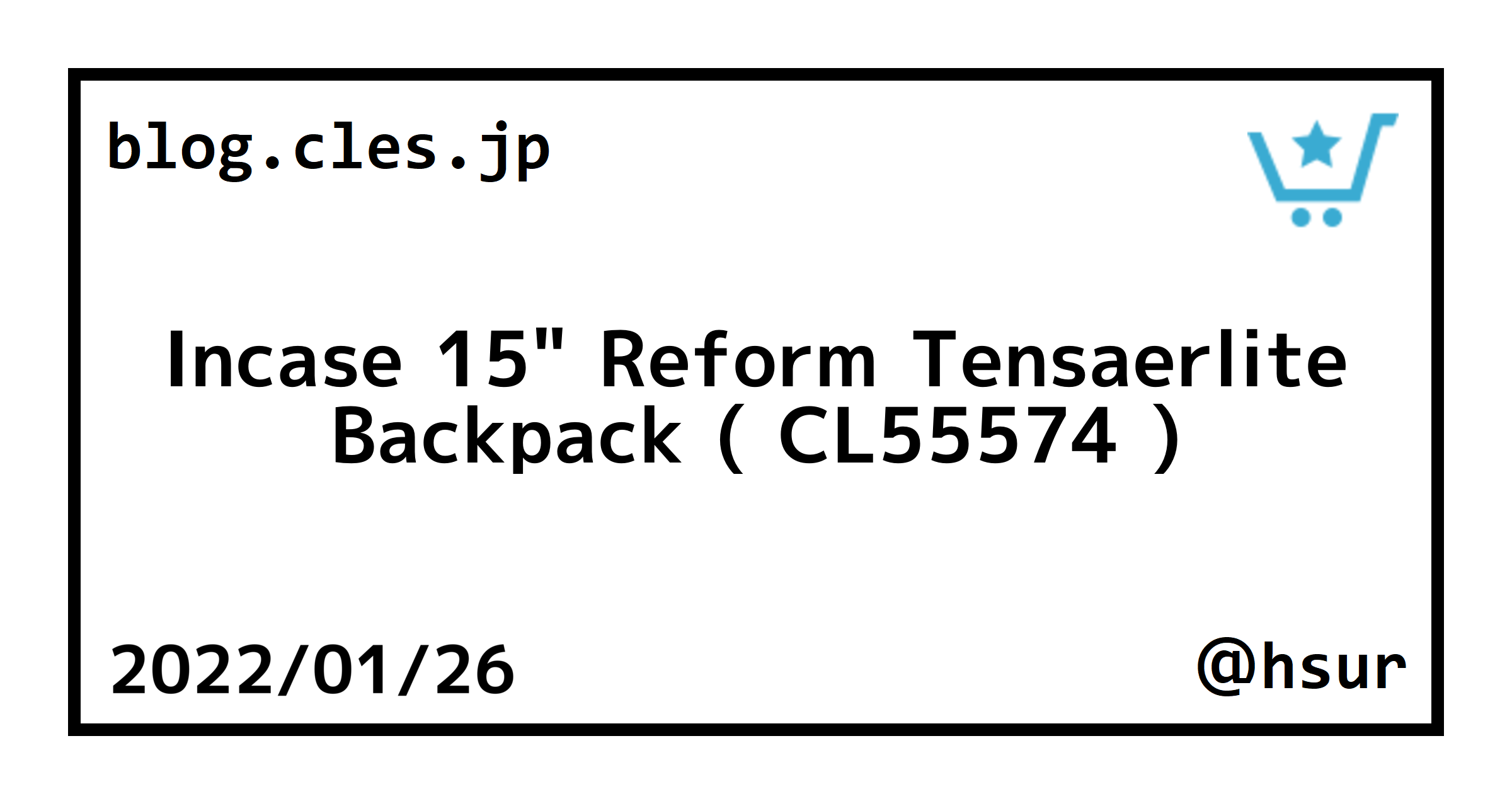 Incase 15" Reform Tensaerlite Backpack ( CL55574 )